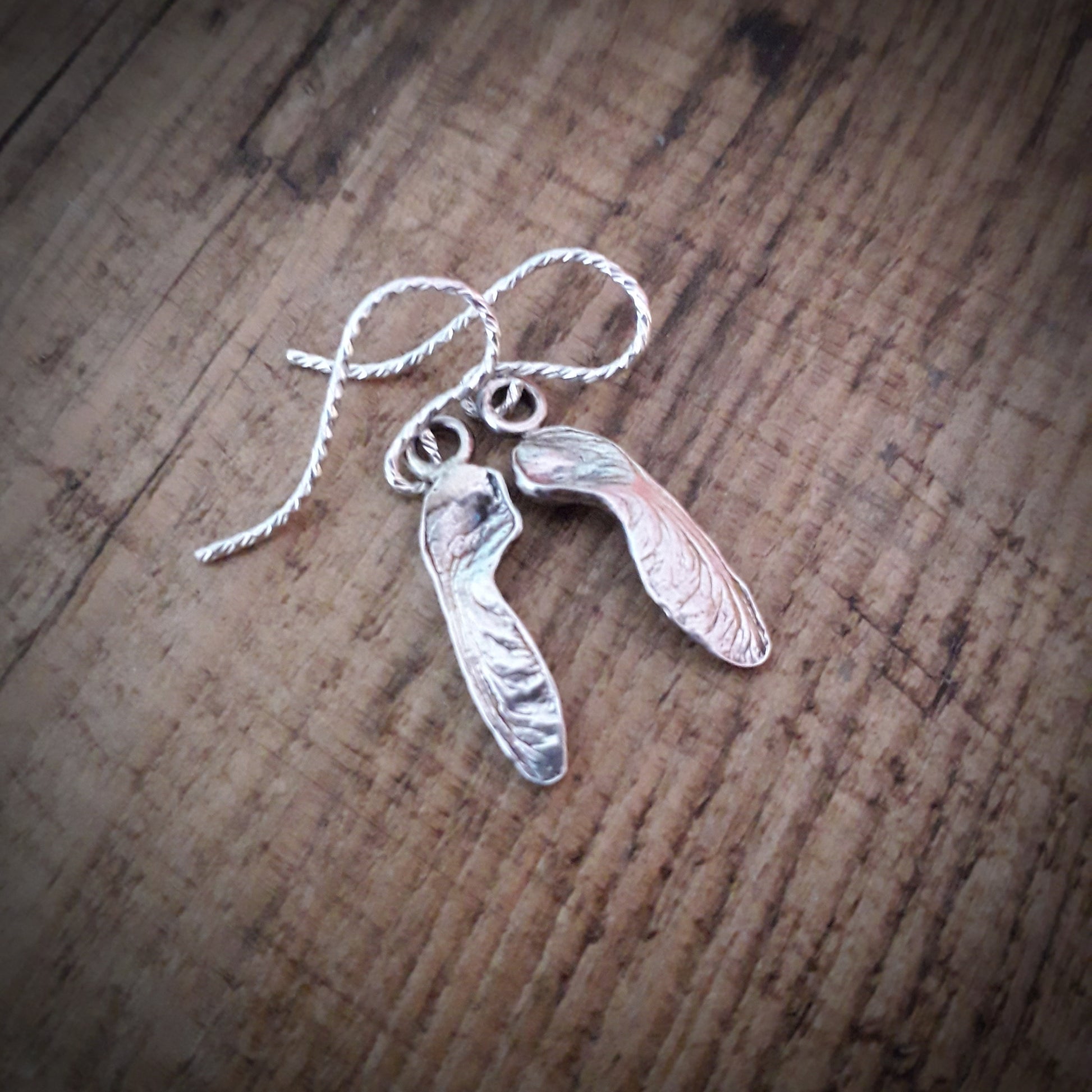 Tiny Sycamore Seed Earrings - Irmy Creations