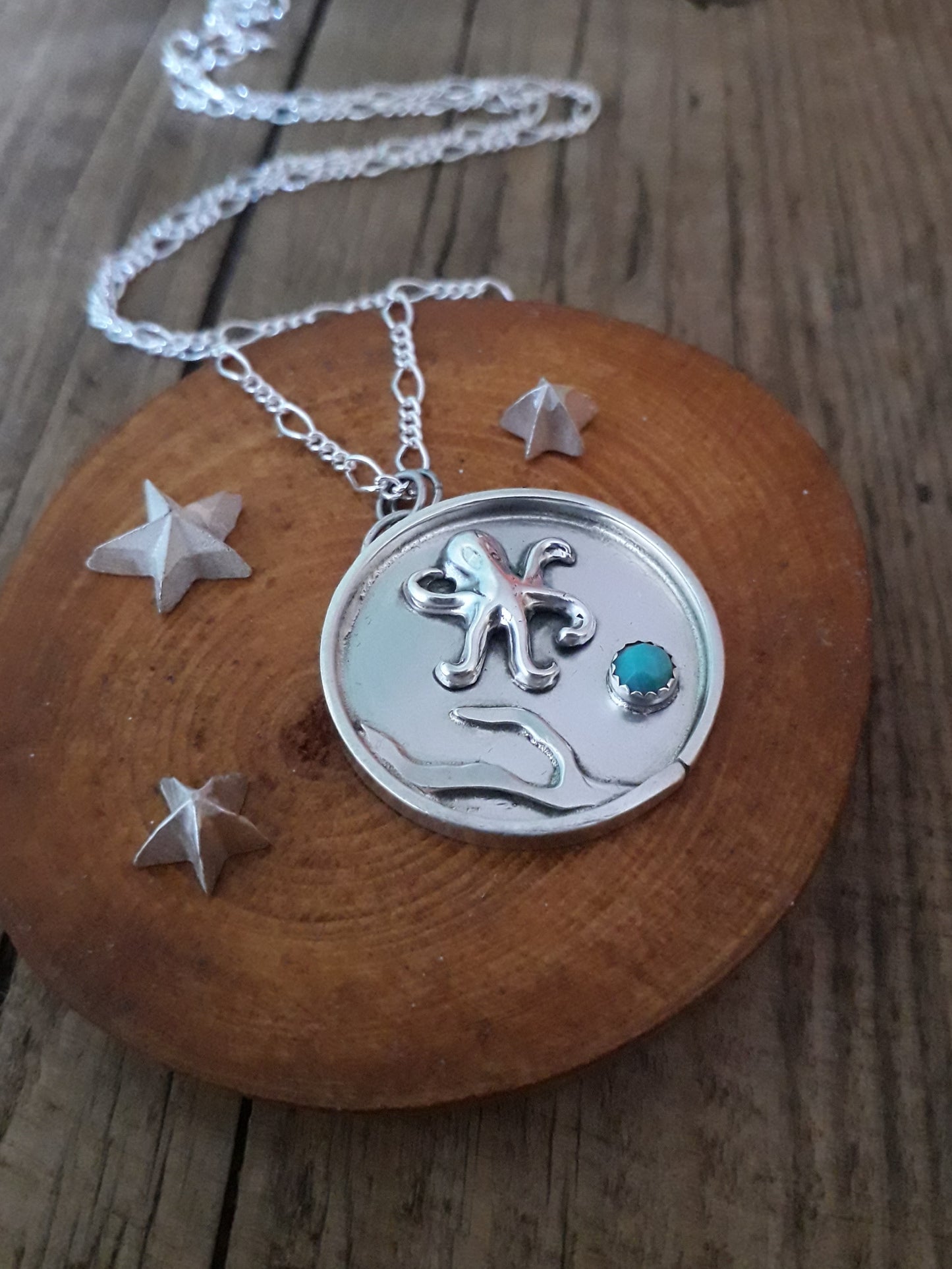 Octopus Pendant with Turquoise - Irmy Creations