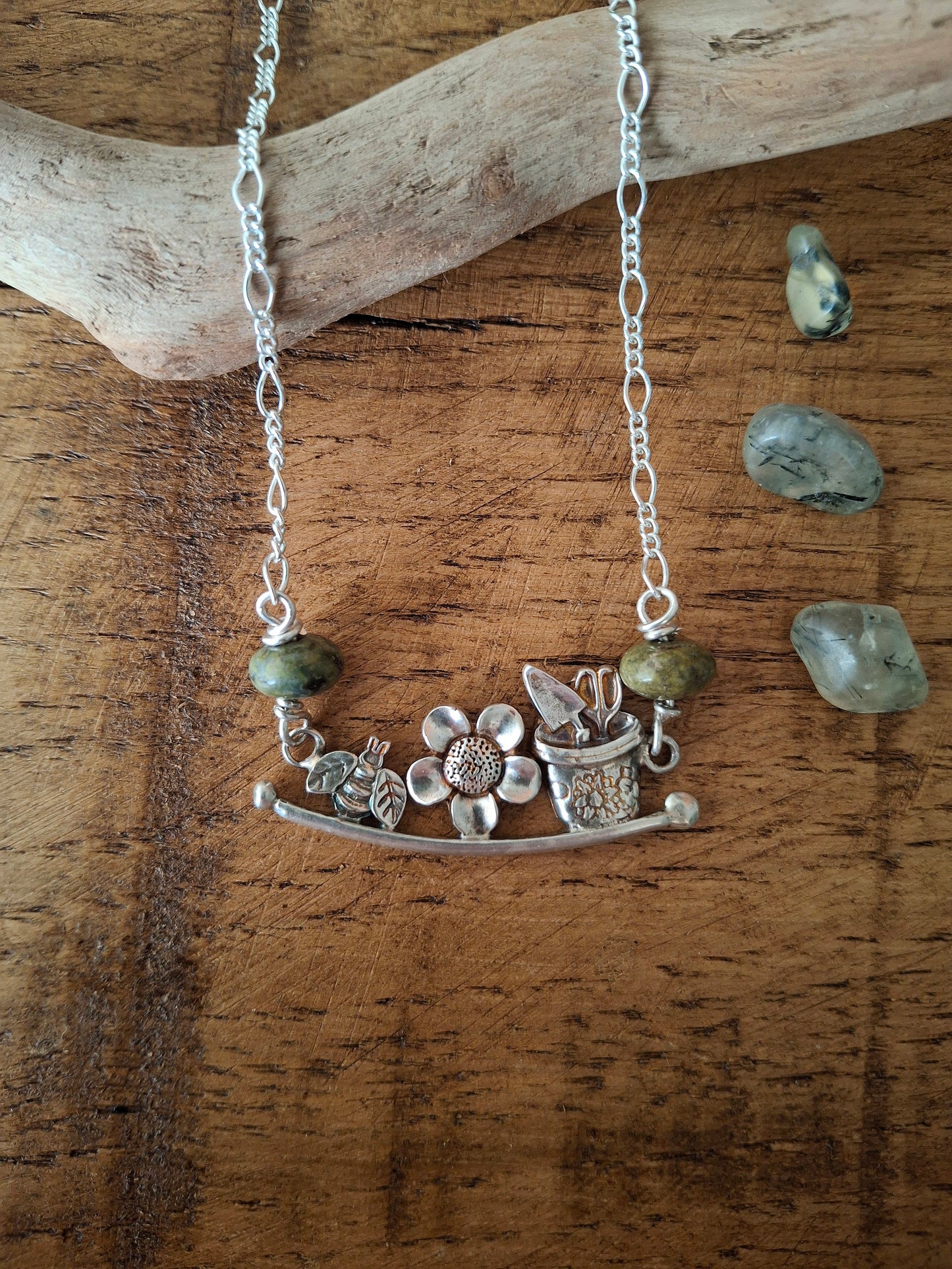 Planting Joy - Gardeners inspired Silver Necklace - Irmy Creations