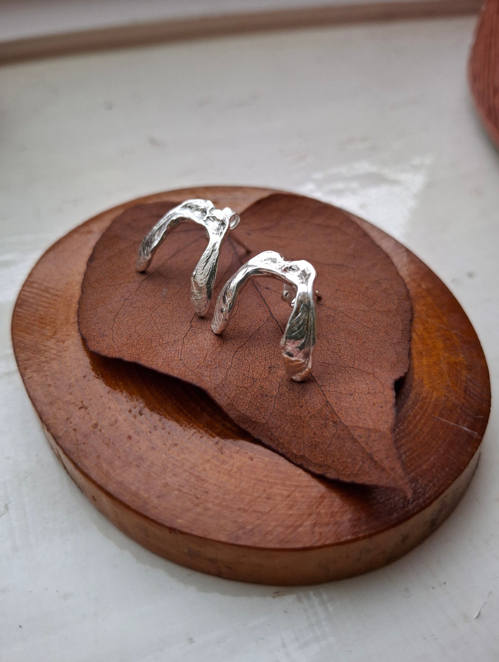 Sycamore Seed Silver Studs - Irmy Creations