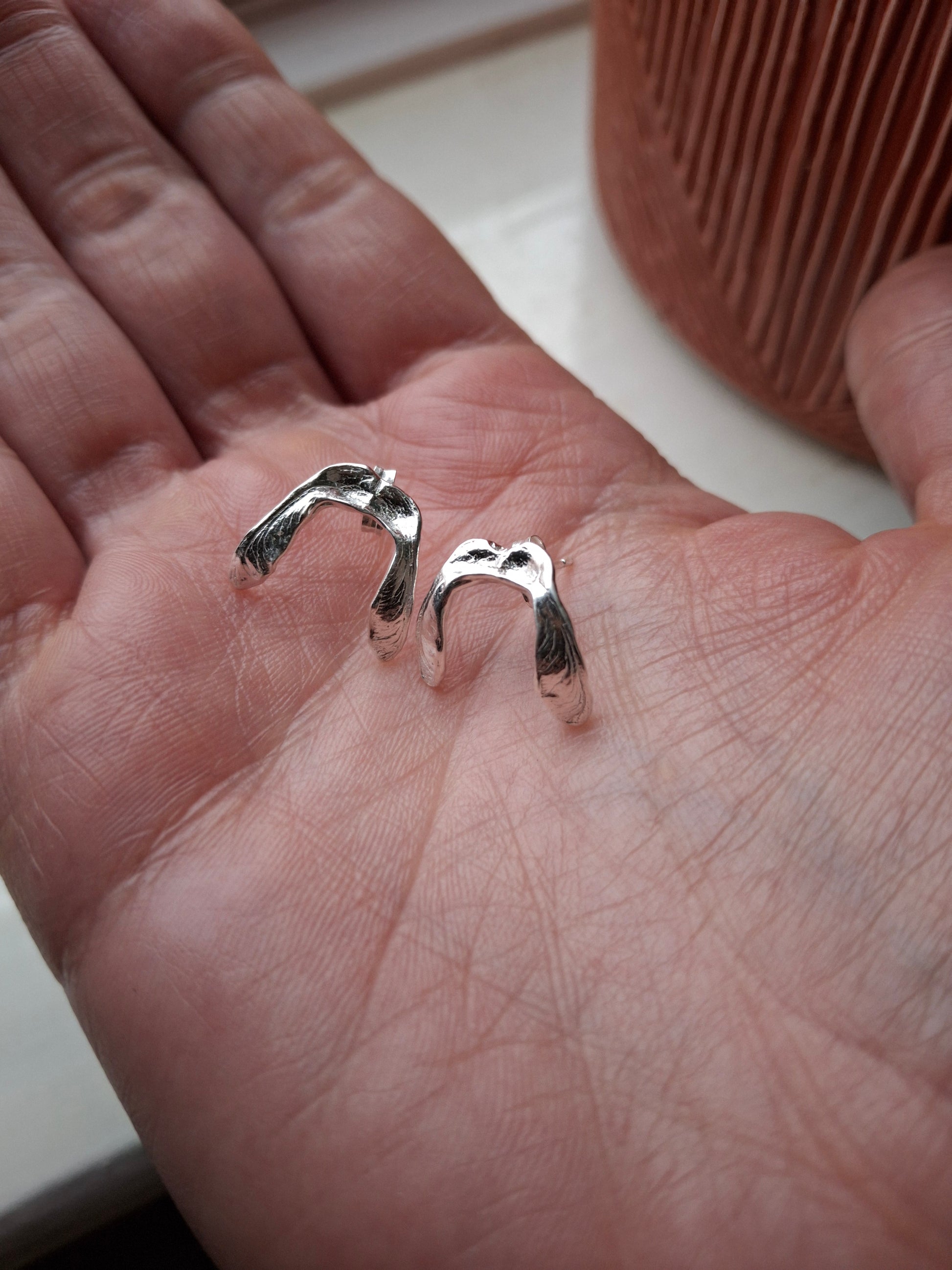 Sycamore Seed Silver Studs - Irmy Creations