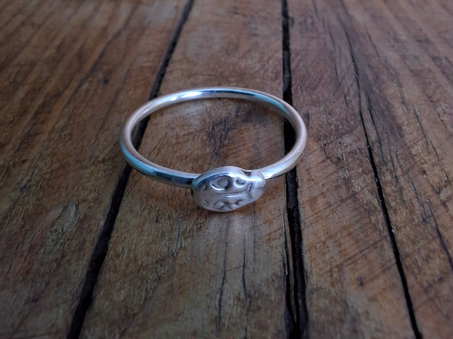 Handmade Ladybird Silver Ring