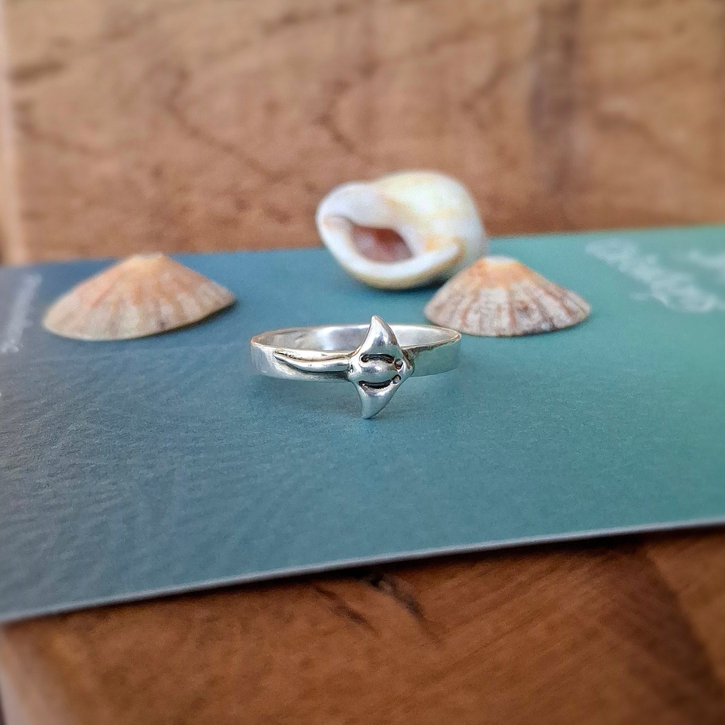 Handmade Sting Ray Silver Ring