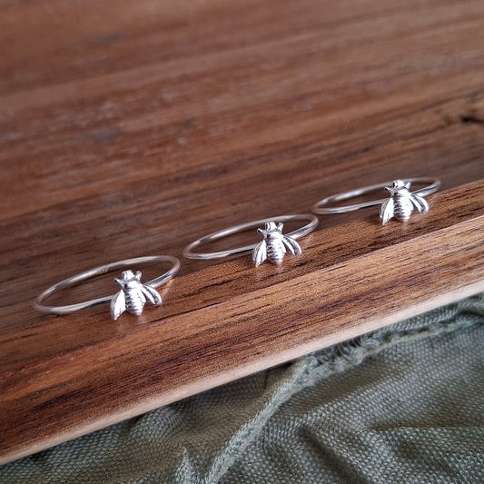 Sterling Silver Bee Ring