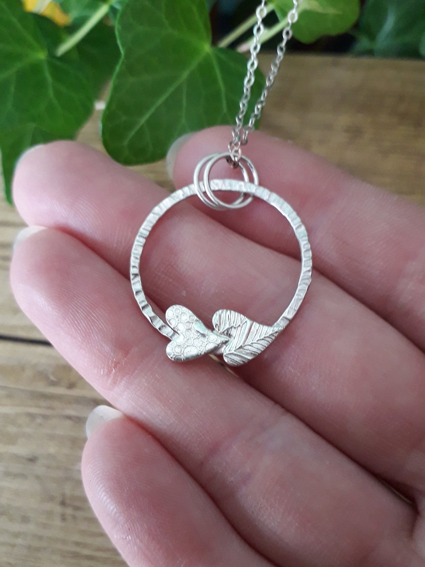 Ring of Hearts Silver Necklace - Irmy Creations