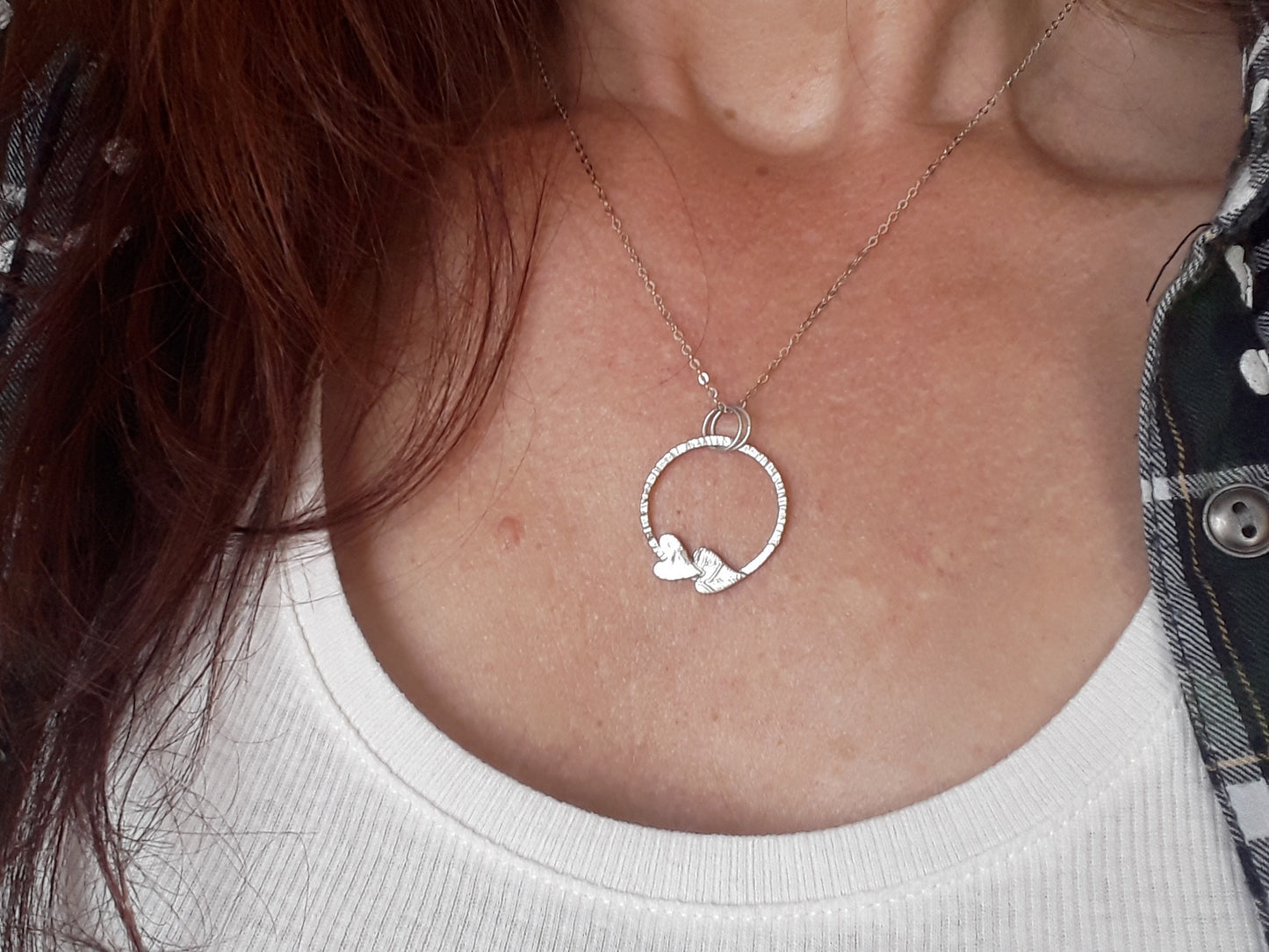 Ring of Hearts Silver Necklace - Irmy Creations