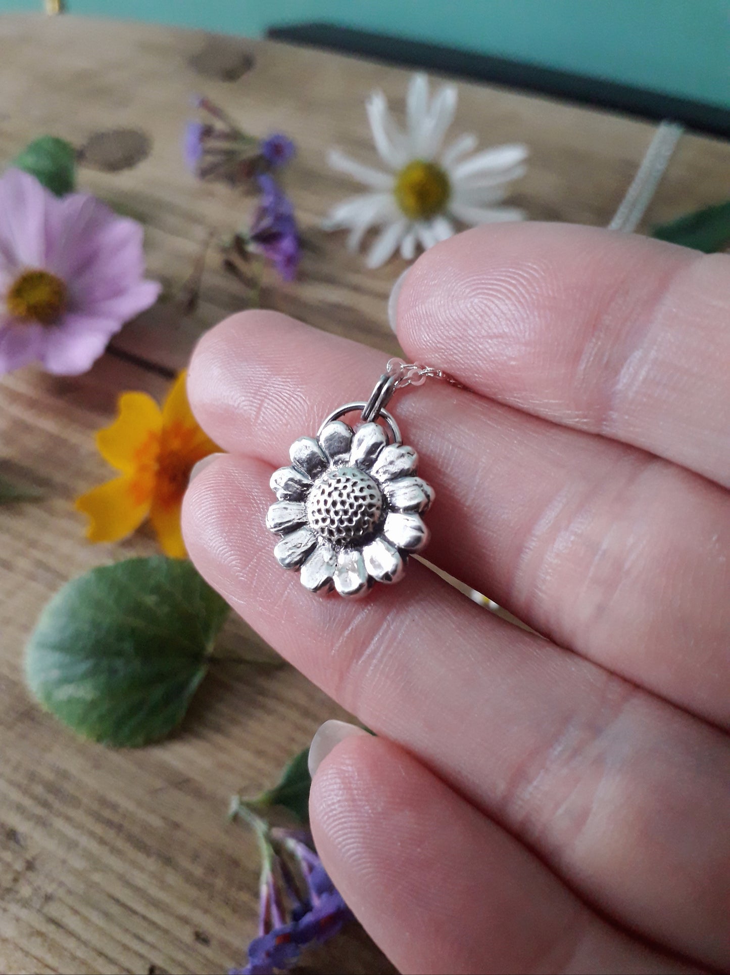 Summer Flower No 5 Silver Necklace - Irmy Creations