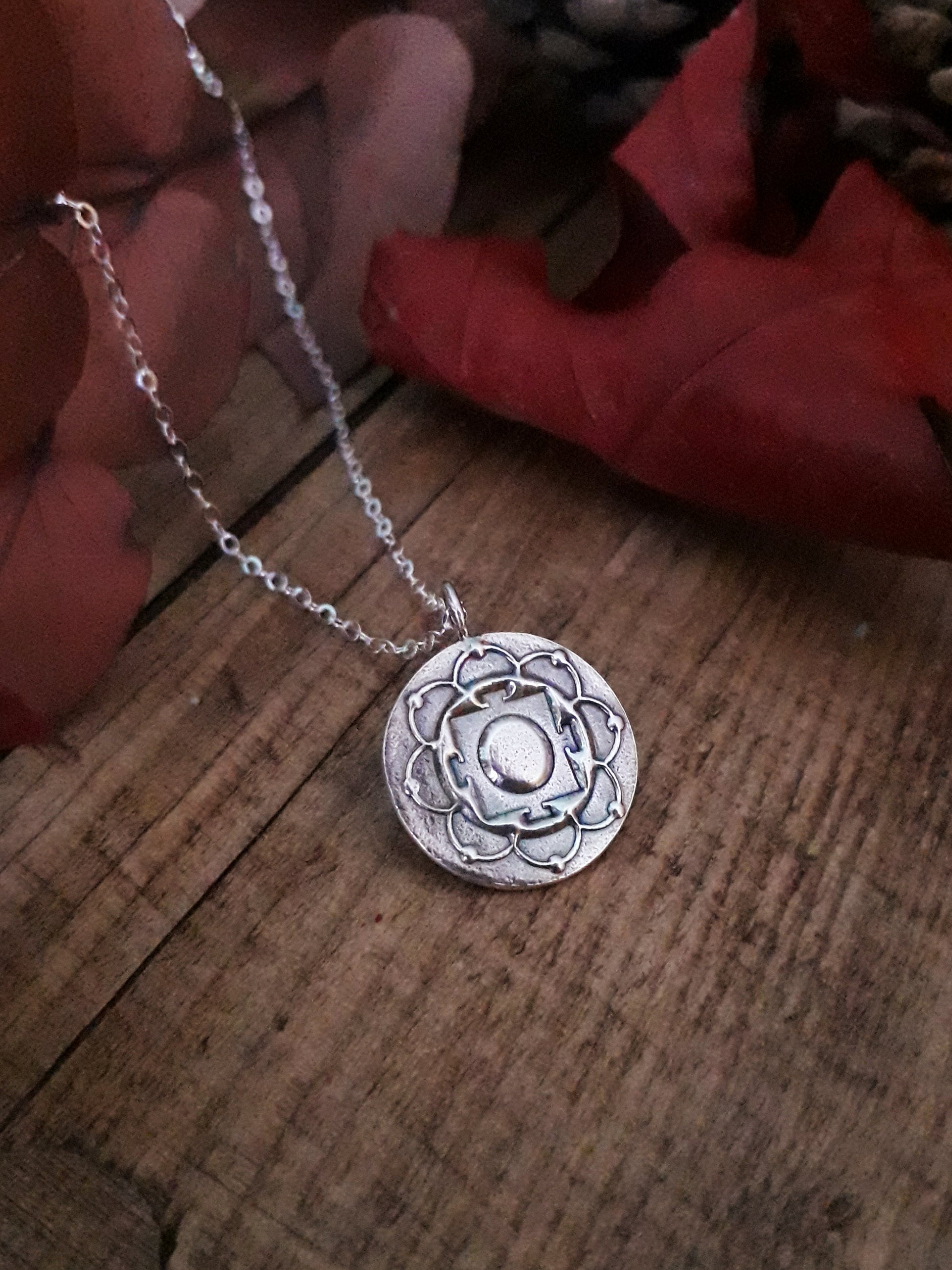 Made to Order - Boho Mandala Silver Pendant 3 - Irmy Creations