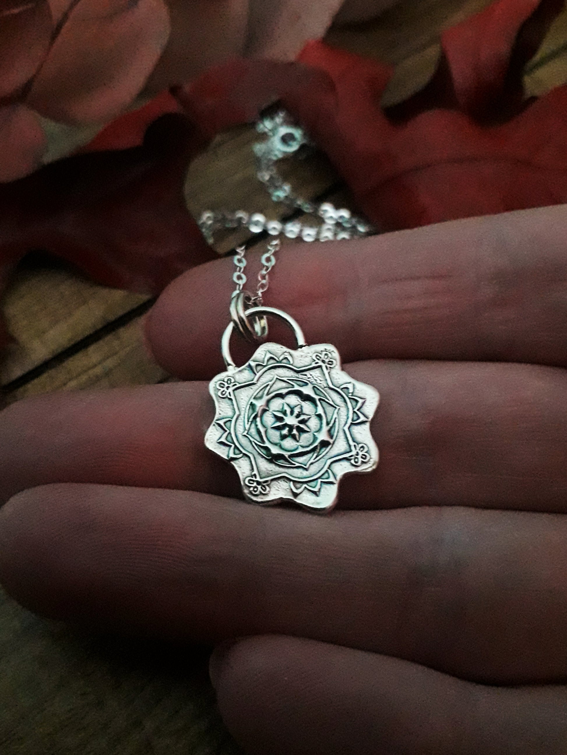 Made to order - Boho Mandala Silver Pendant 2 - Irmy Creations