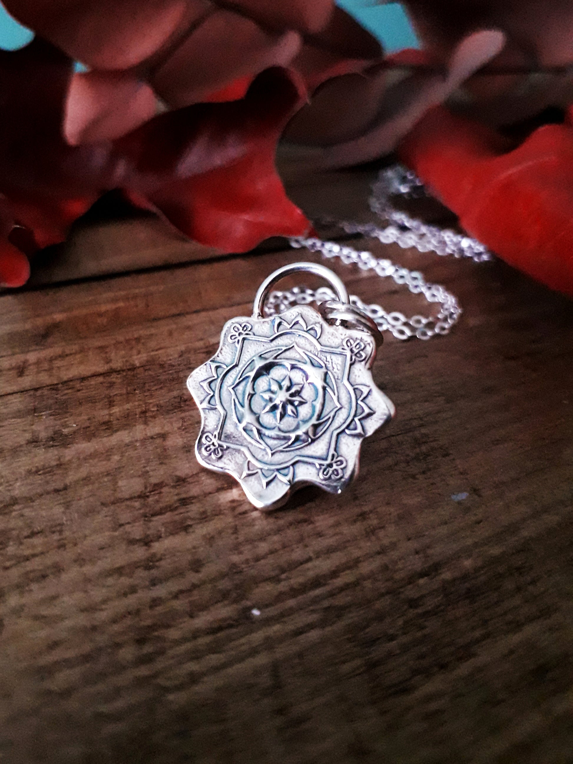 Made to order - Boho Mandala Silver Pendant 2 - Irmy Creations