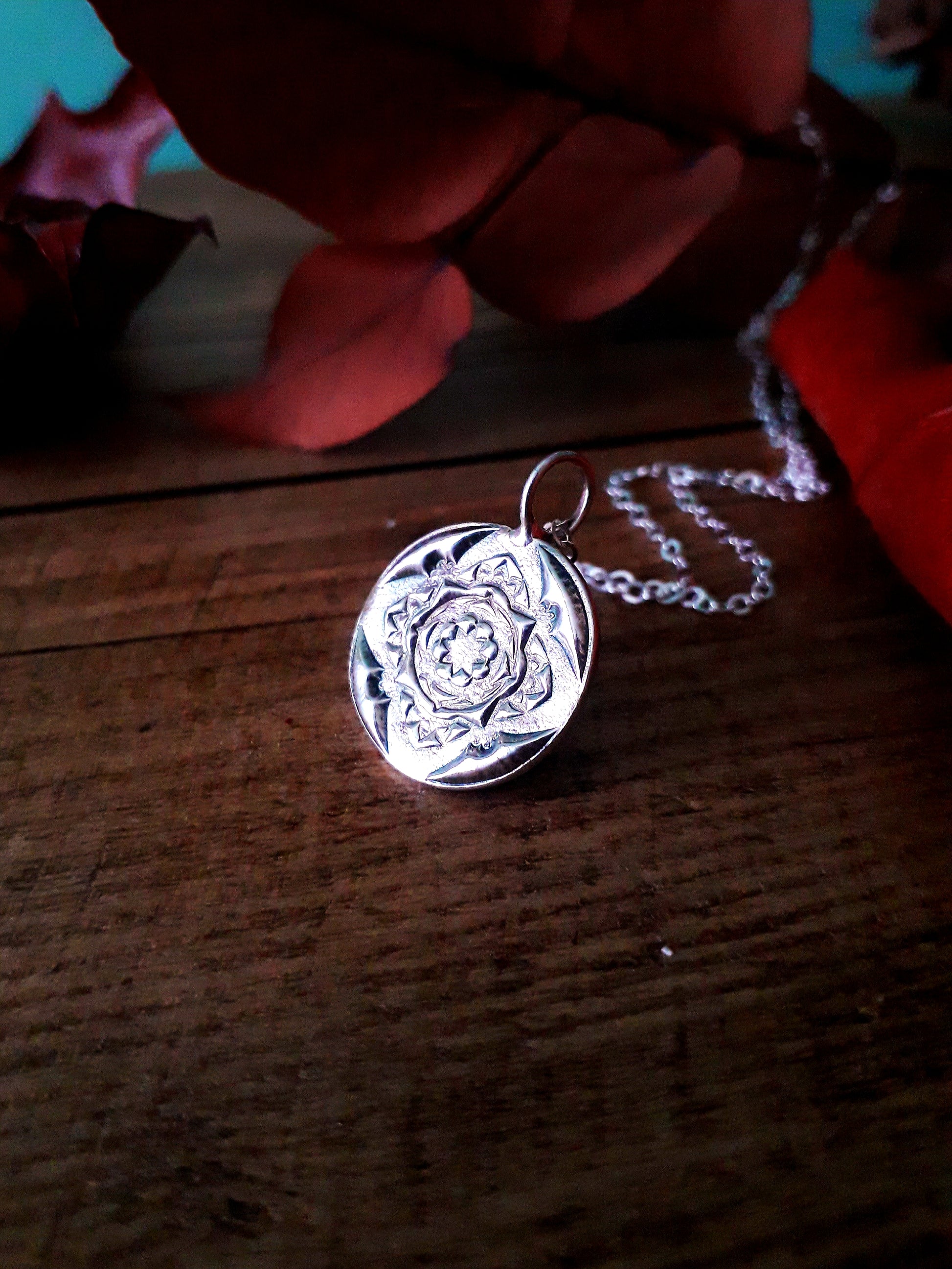 Boho Mandala Silver  Pendant - Irmy Creations