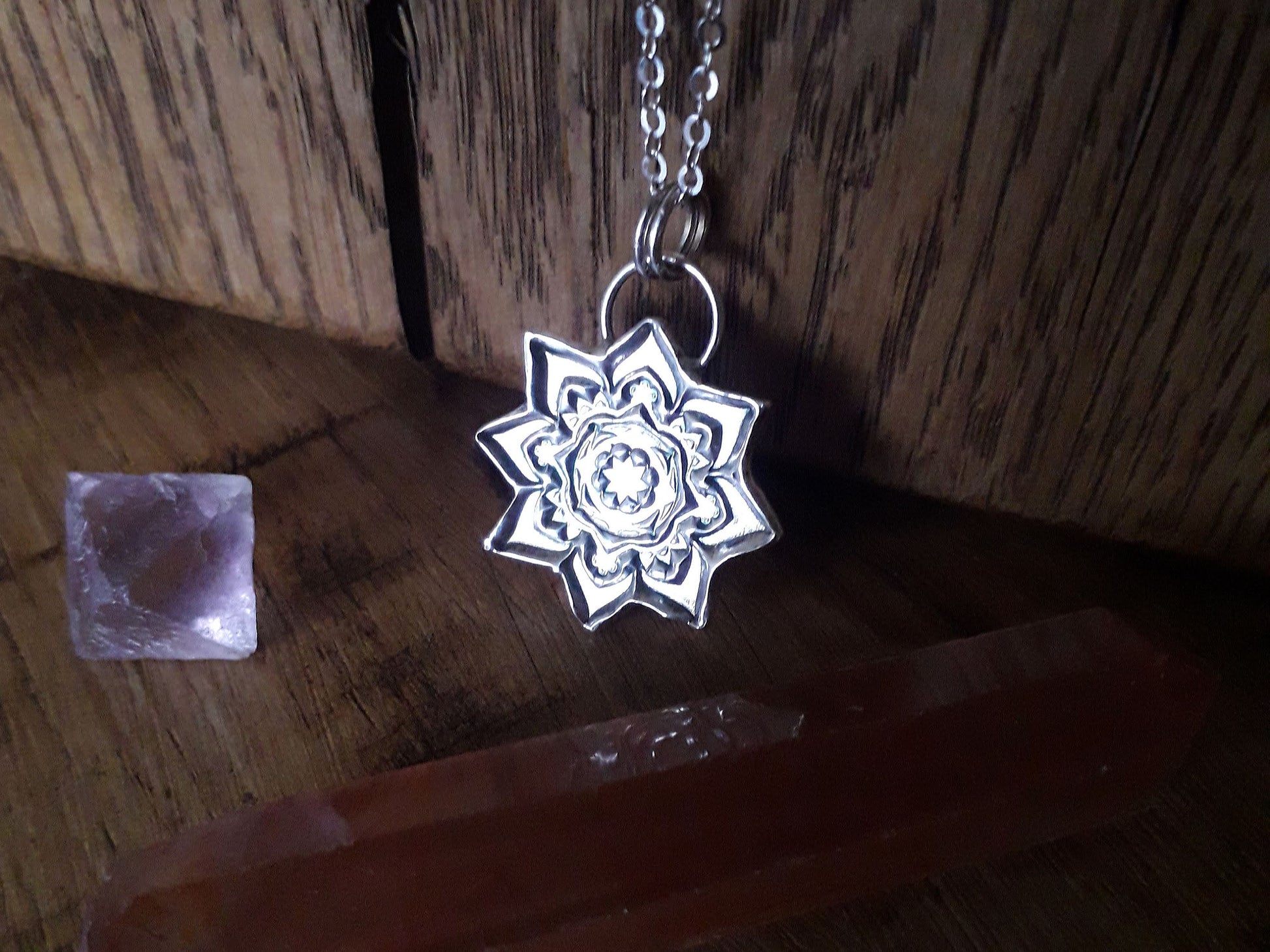 Made to order - Boho Star Mandala Silver Pendant 4 - Irmy Creations