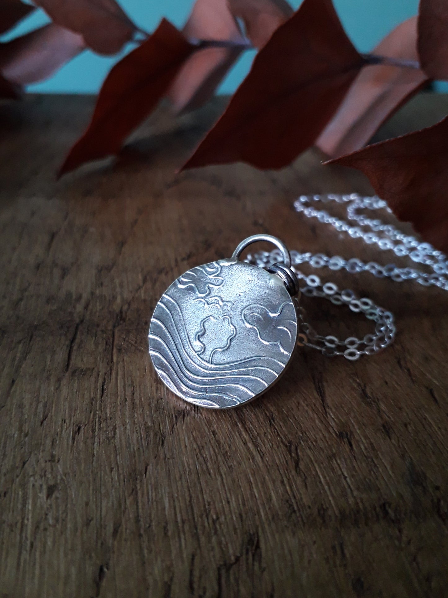 Sycamore gap silver pendant, handmade, robin hood tree - Irmy Creations