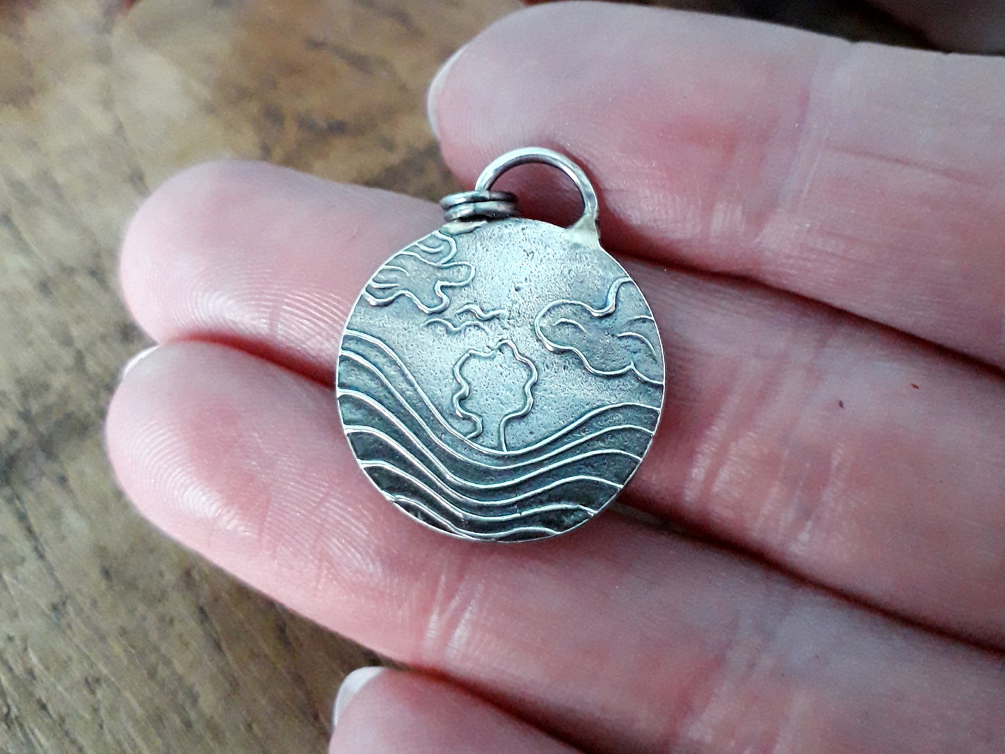 Sycamore gap silver pendant, handmade, robin hood tree - Irmy Creations