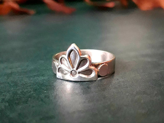 Chunky Boho Vintage Stacking Ring Size N¾ - Irmy Creations