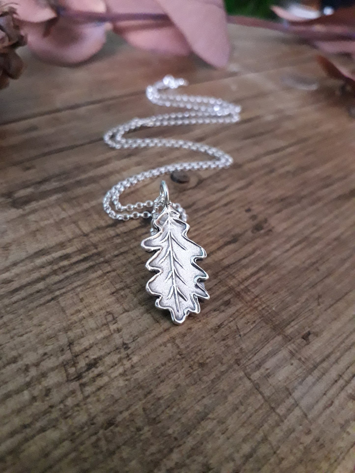 Oak Leaf Necklace woodland - Irmy Creations