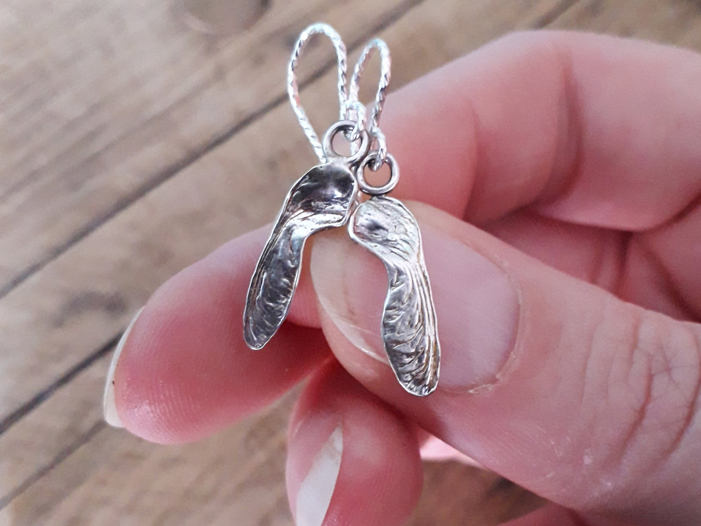 Tiny Sycamore Seed Earrings