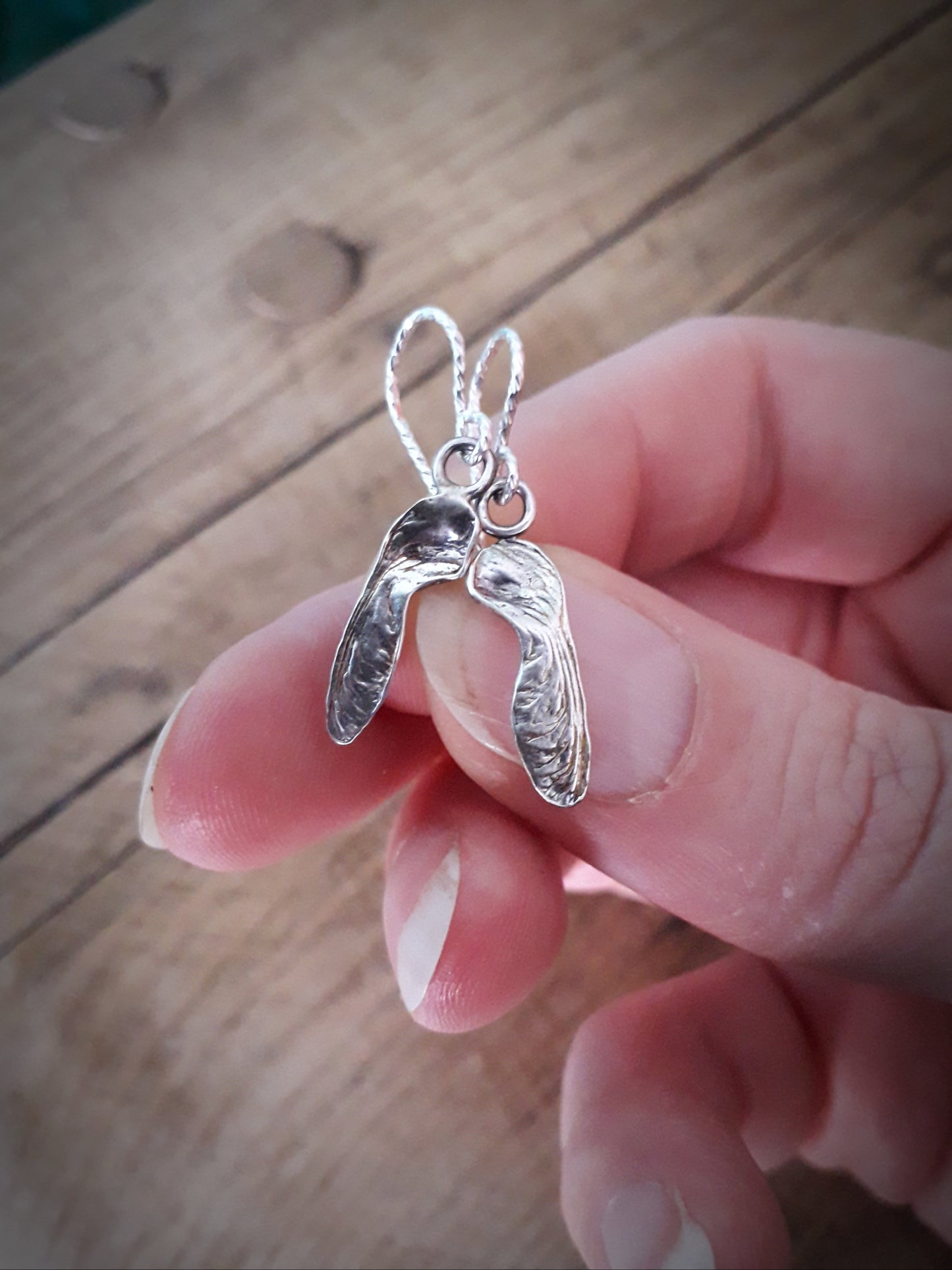 Tiny Sycamore Seed Earrings