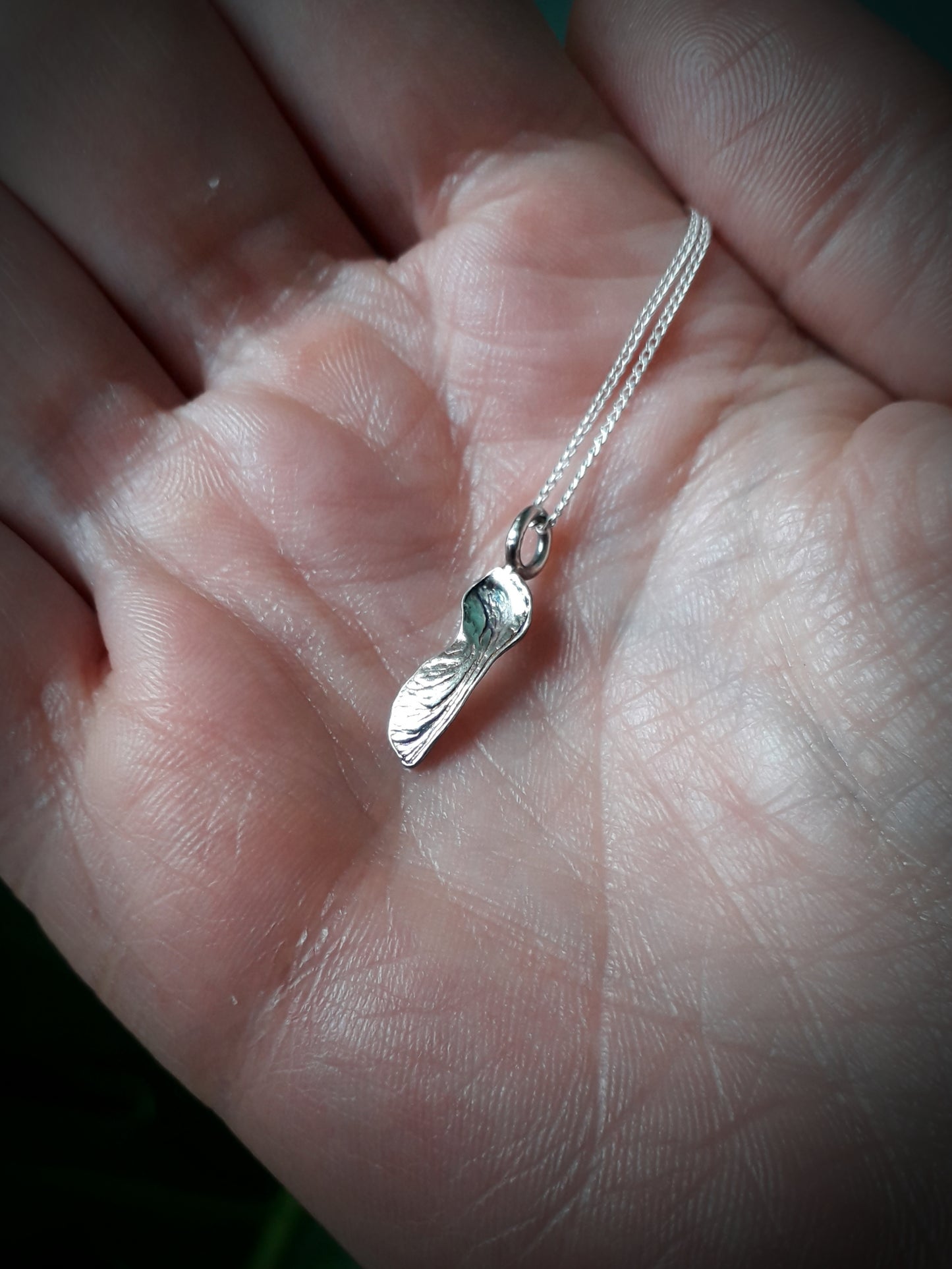 Tiny Sycamore Seed Necklace