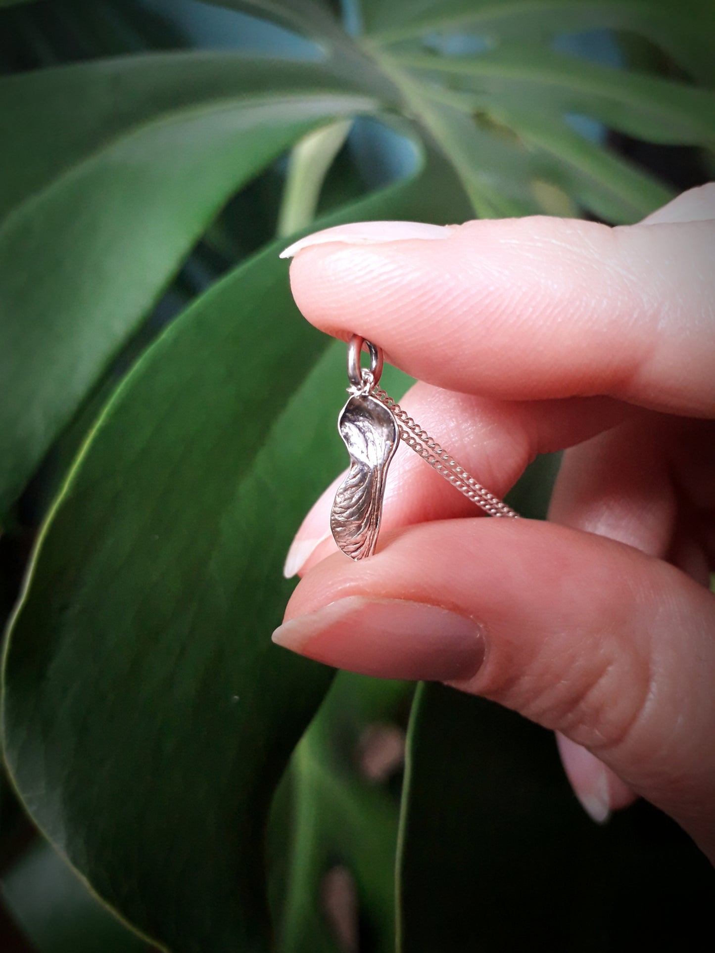 Tiny Sycamore Seed Necklace