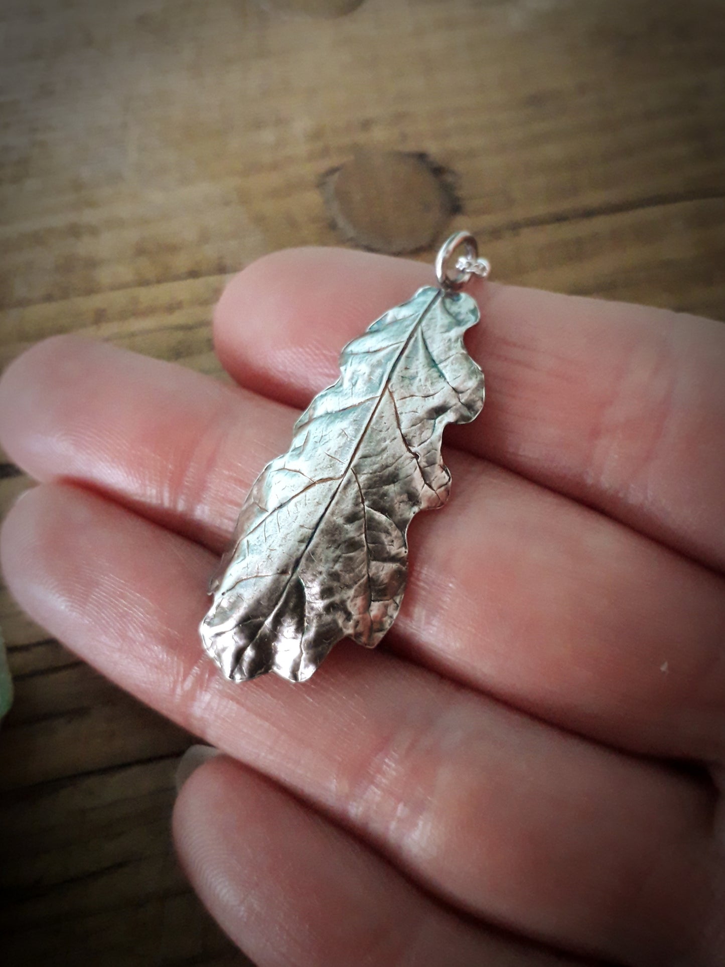 Real Oak Leaf - Silver Necklace