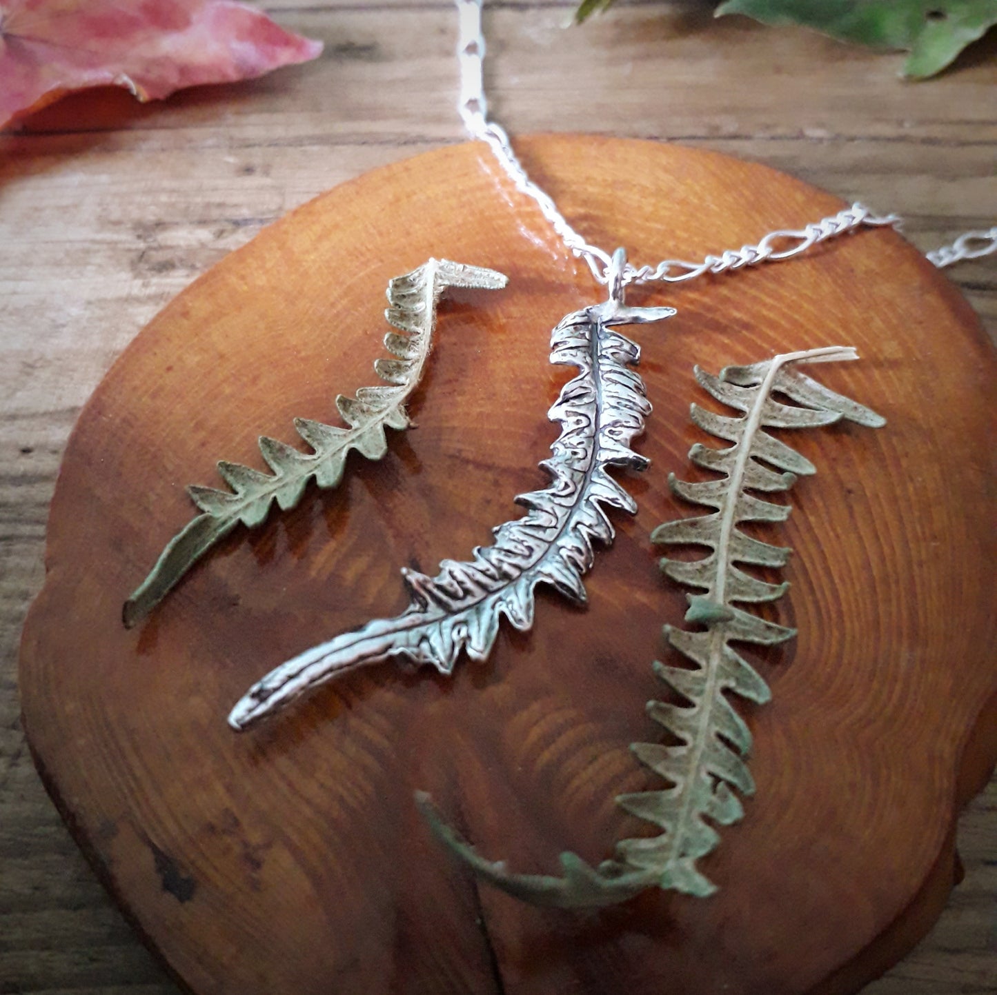 Real Fern Leaf - Silver Necklace