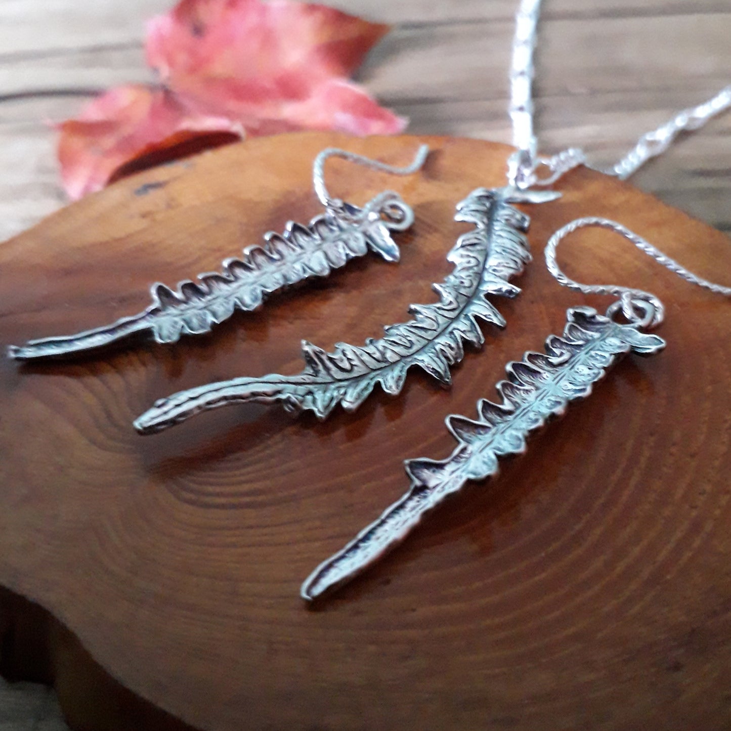 Real Fern Leaf - Silver Necklace