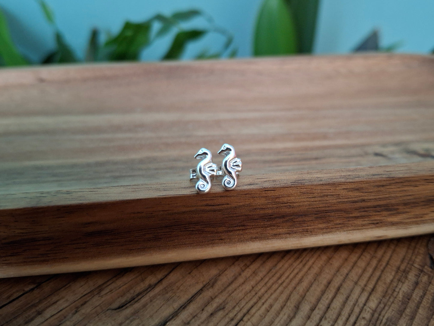 Handmade Seahorse Studs