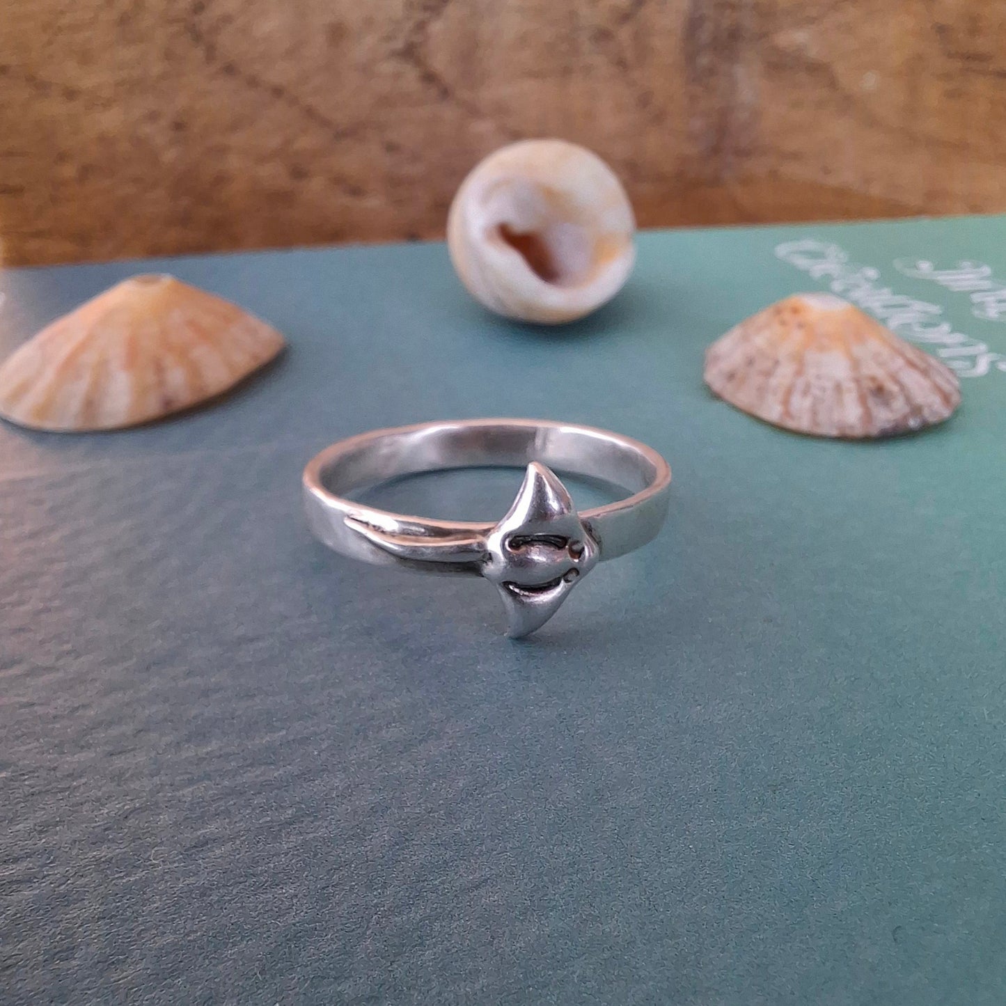 Handmade Sting Ray Silver Ring