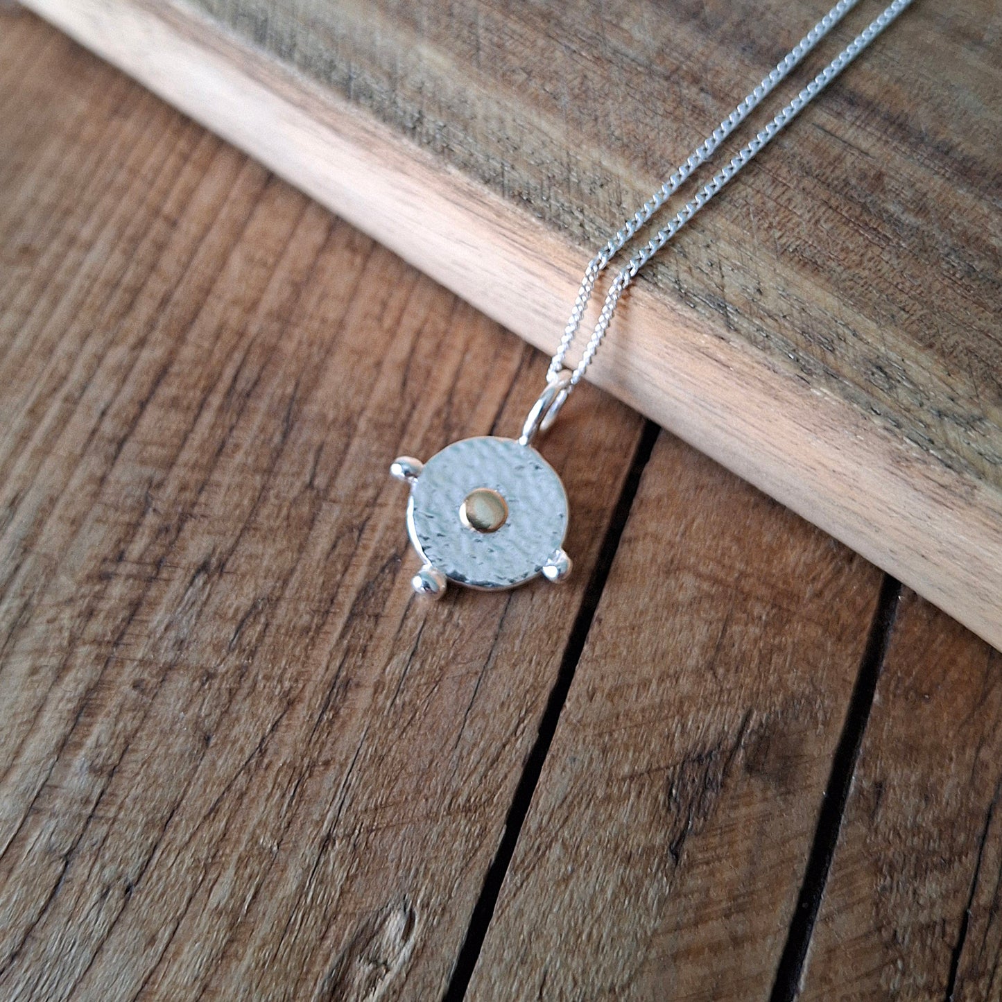 Boho Dot Silver & Gold Necklace