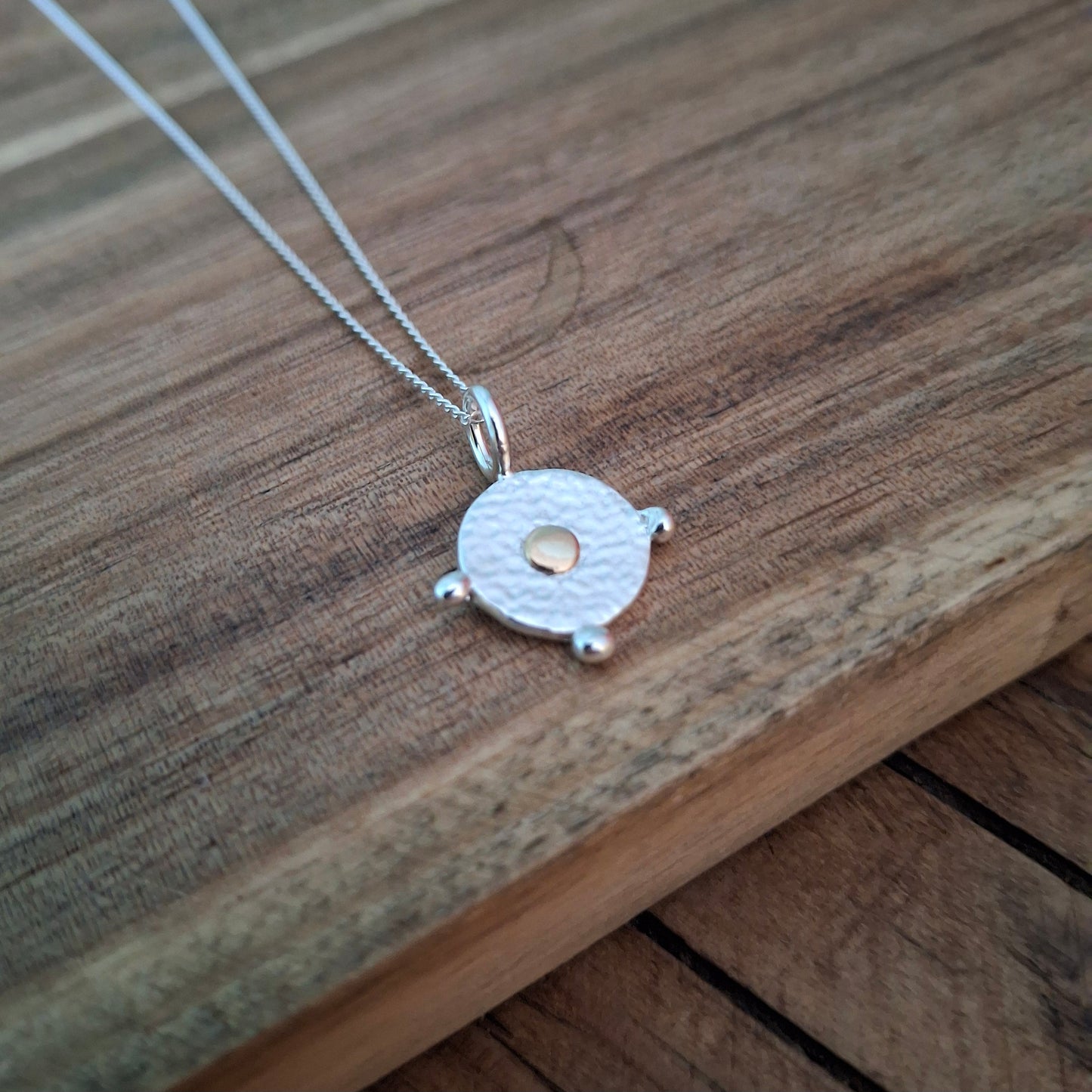 Boho Dot Silver & Gold Necklace