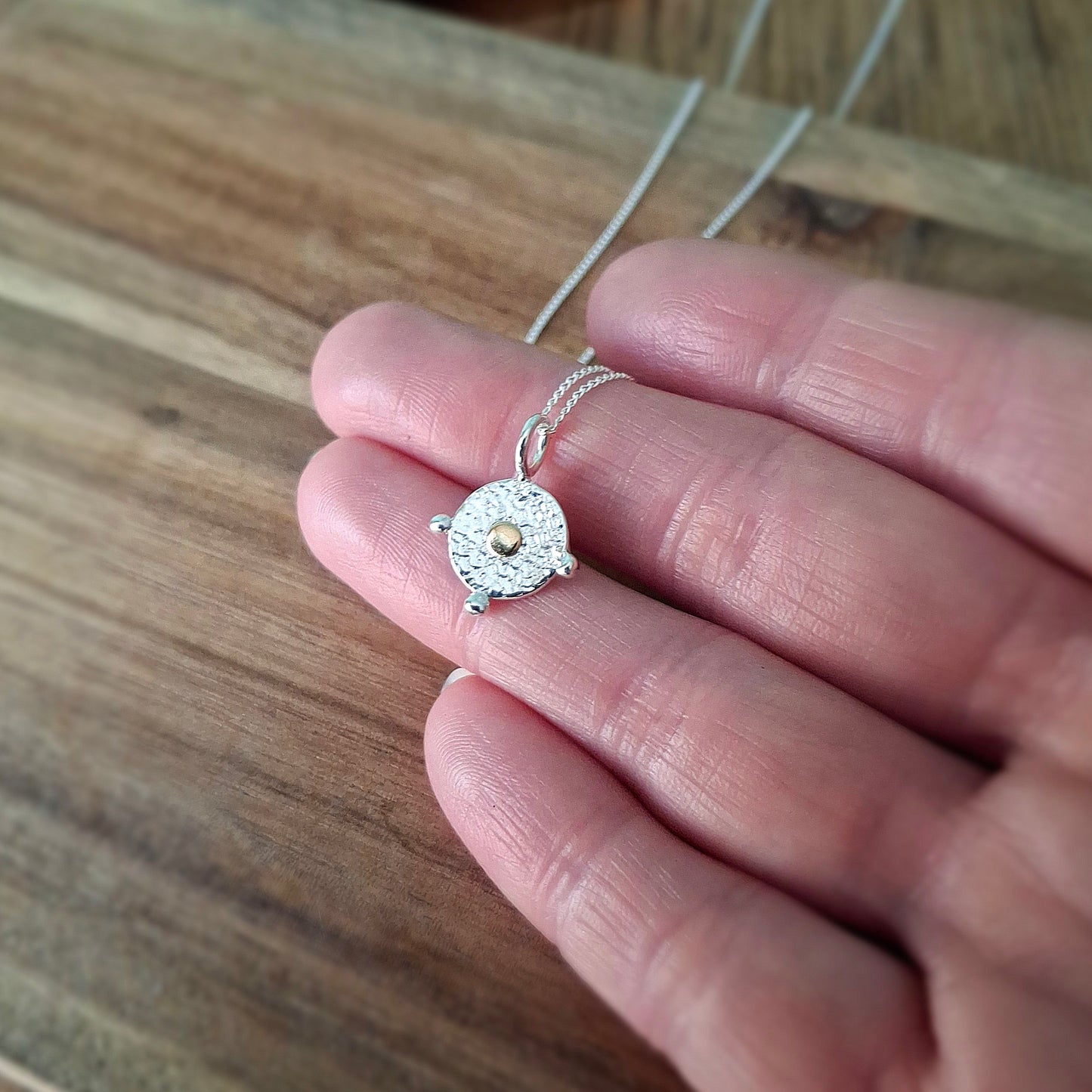 Boho Dot Silver & Gold Necklace