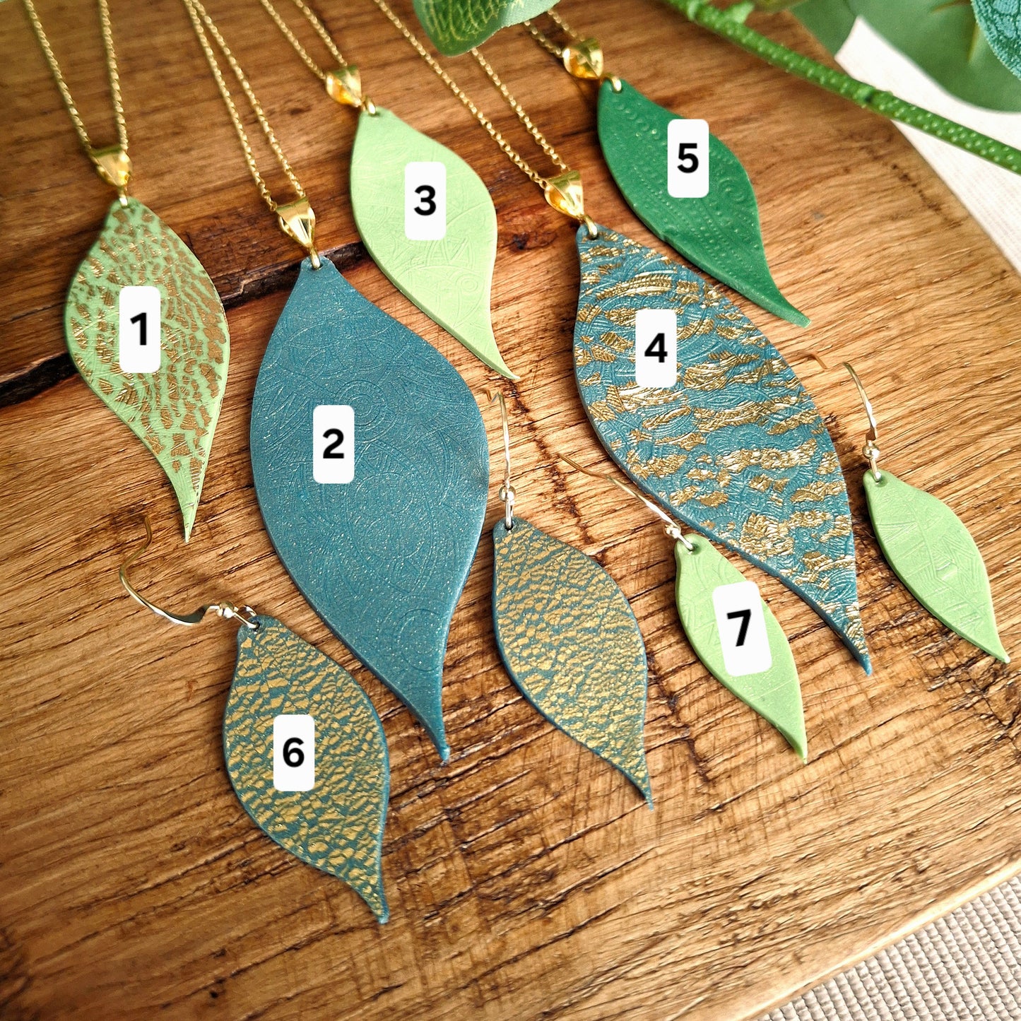 The Gold Leaf Collection - Choose from Necklaces and Earrings