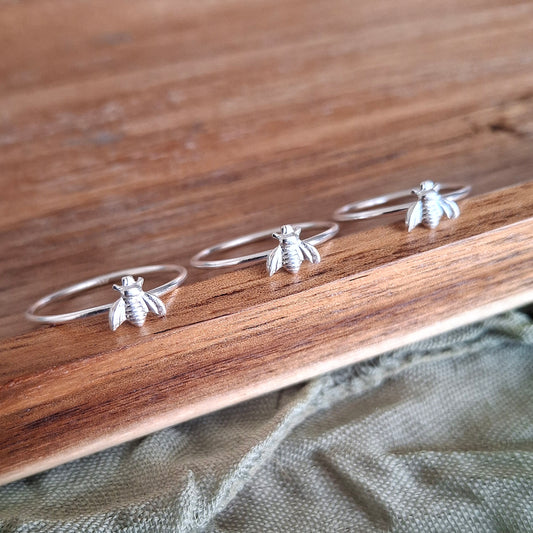 Sterling Silver Bee Ring