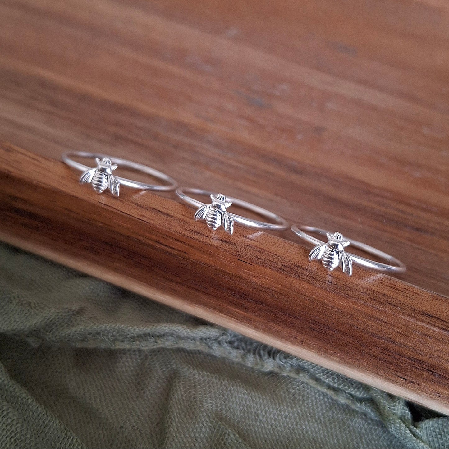 Sterling Silver Bee Ring