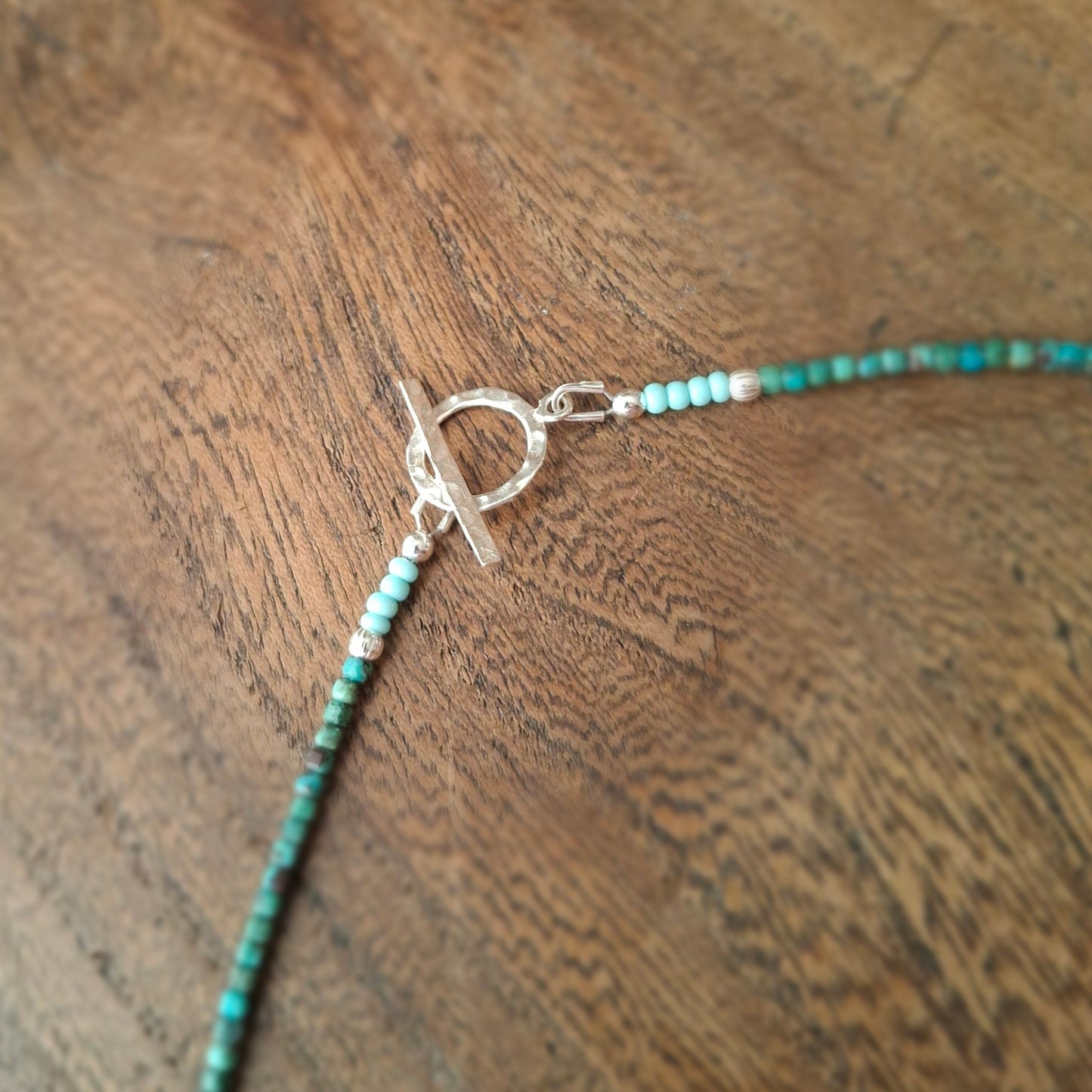 Chrysocolla, Carnelian and Amazonite Necklace