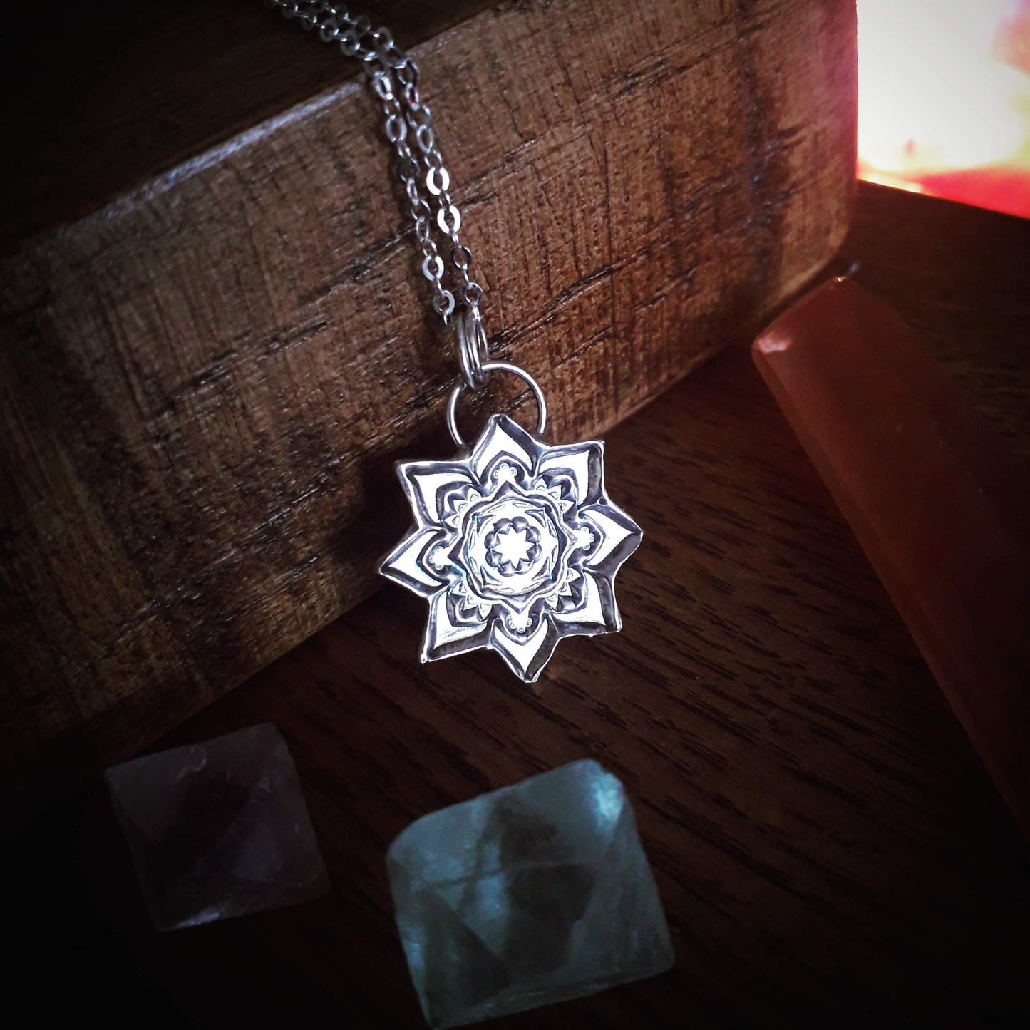 Made to order - Boho Star Mandala Silver Pendant 4 - Irmy Creations