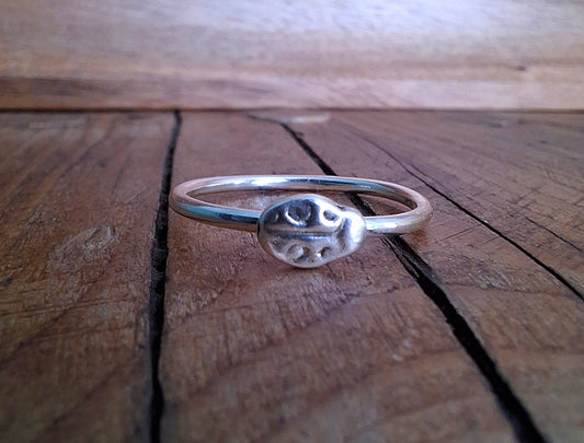 Handmade Ladybird Silver Ring