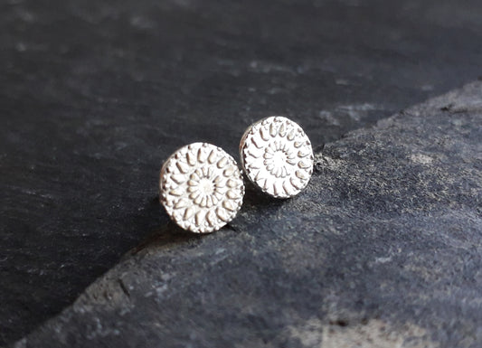 Mandala Silver Studs - Irmy Creations