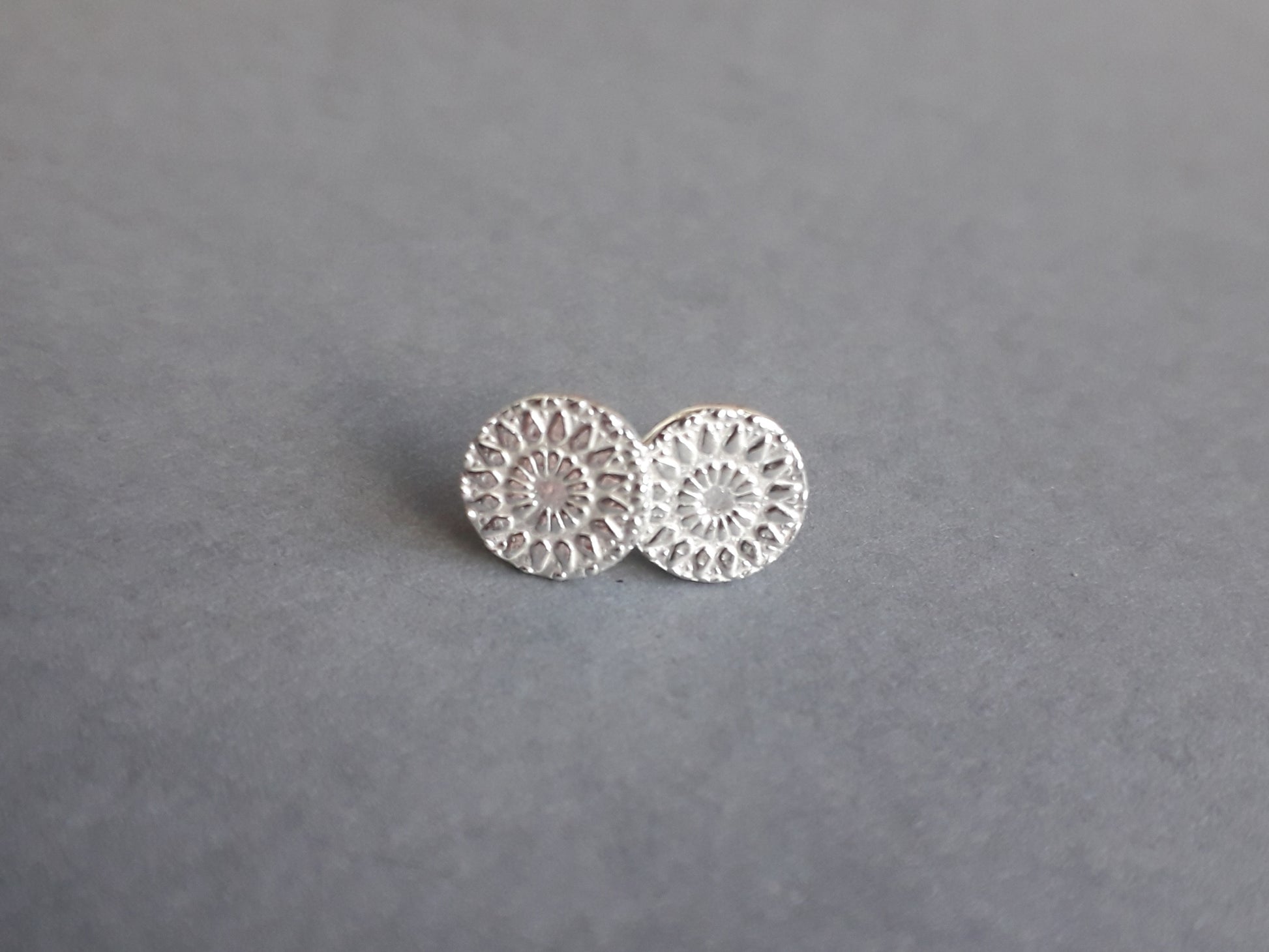 Mandala Silver Studs - Irmy Creations