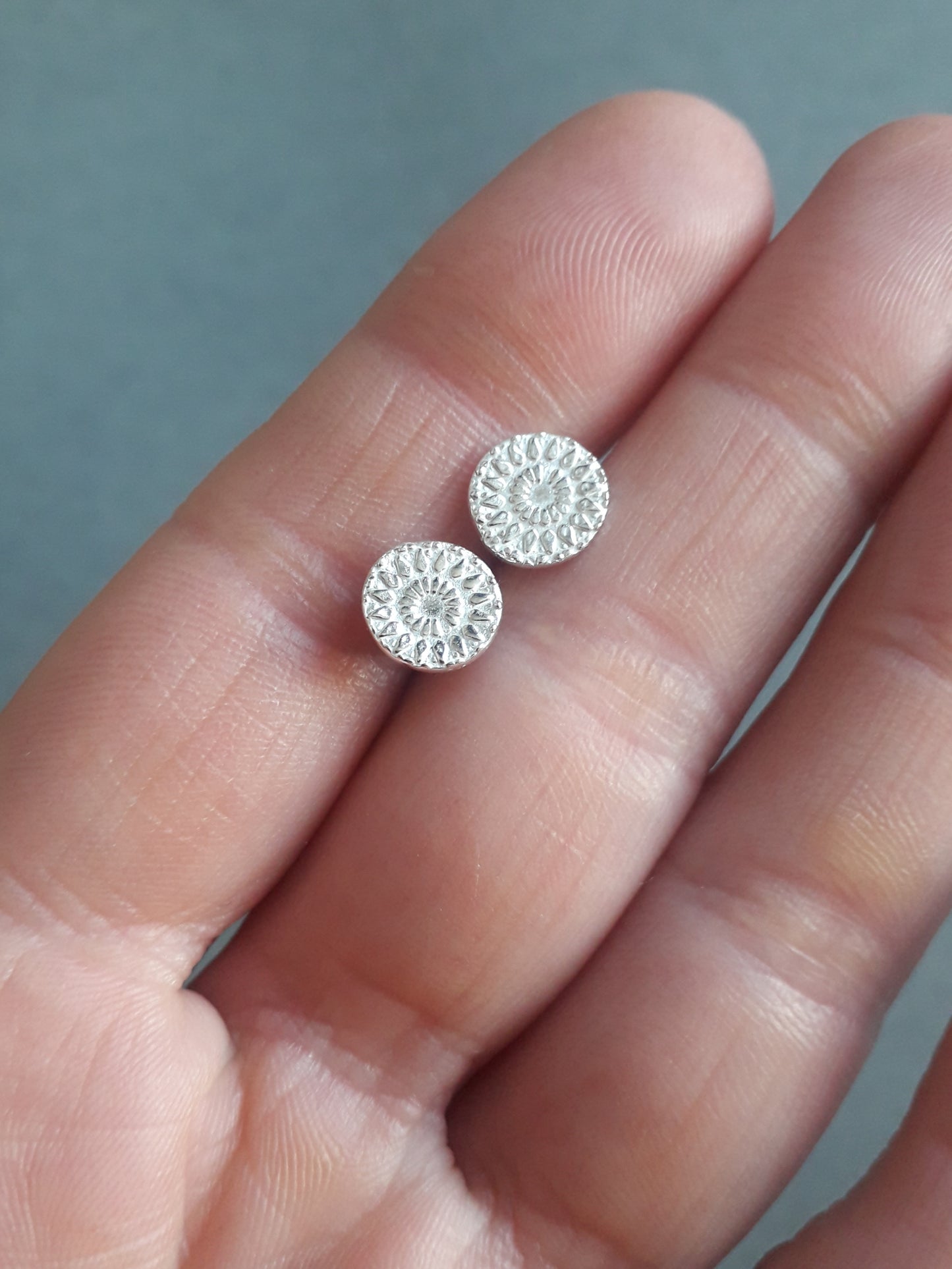 Mandala Silver Studs - Irmy Creations